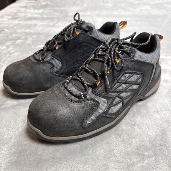 Ariat Men's Composite Toe Work Shoes Size 9 Black Gray ASTM F2413-18 - Picture 2 of 10